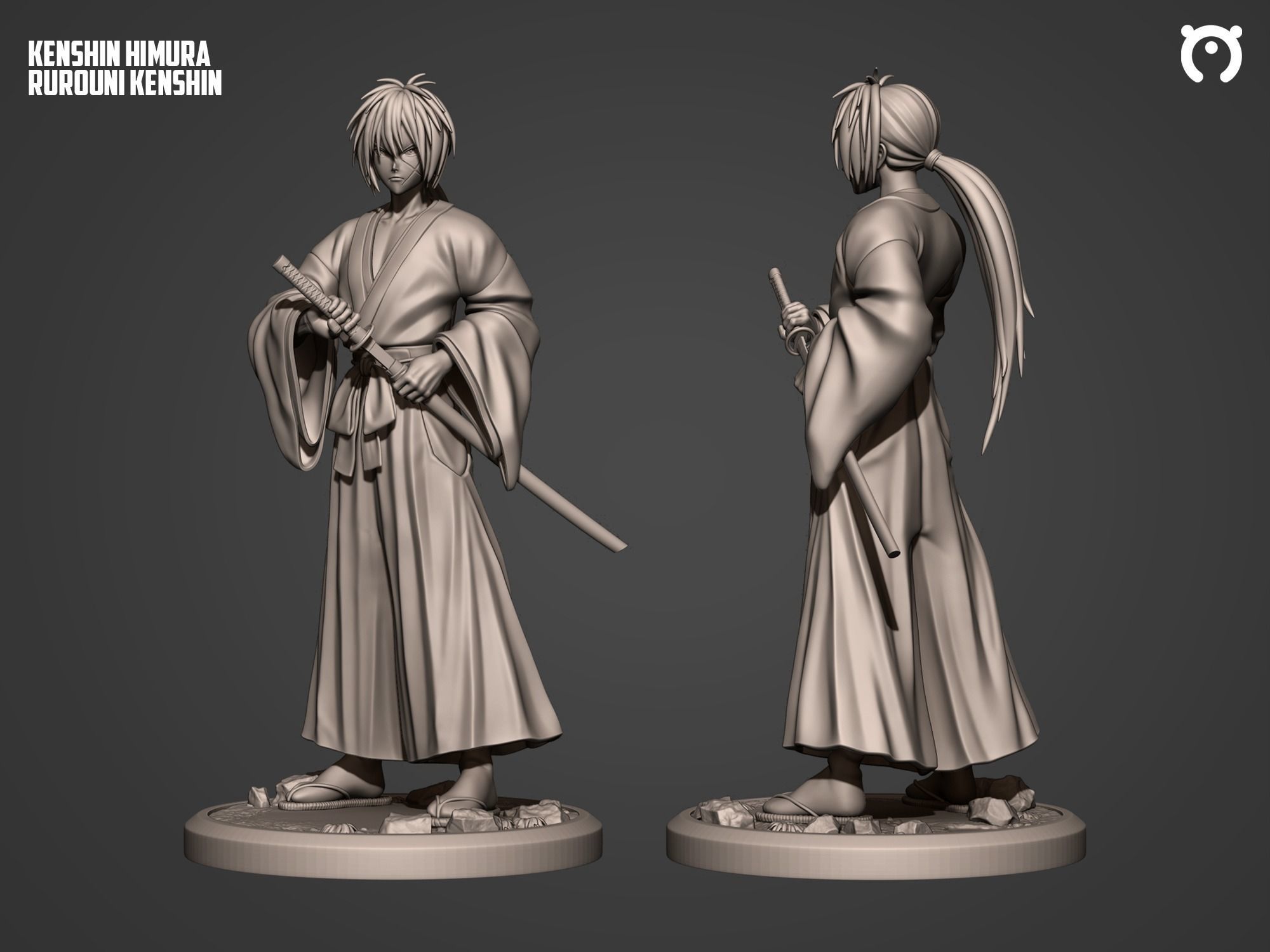 Rurouni Kenshin Himura 3D print model_2