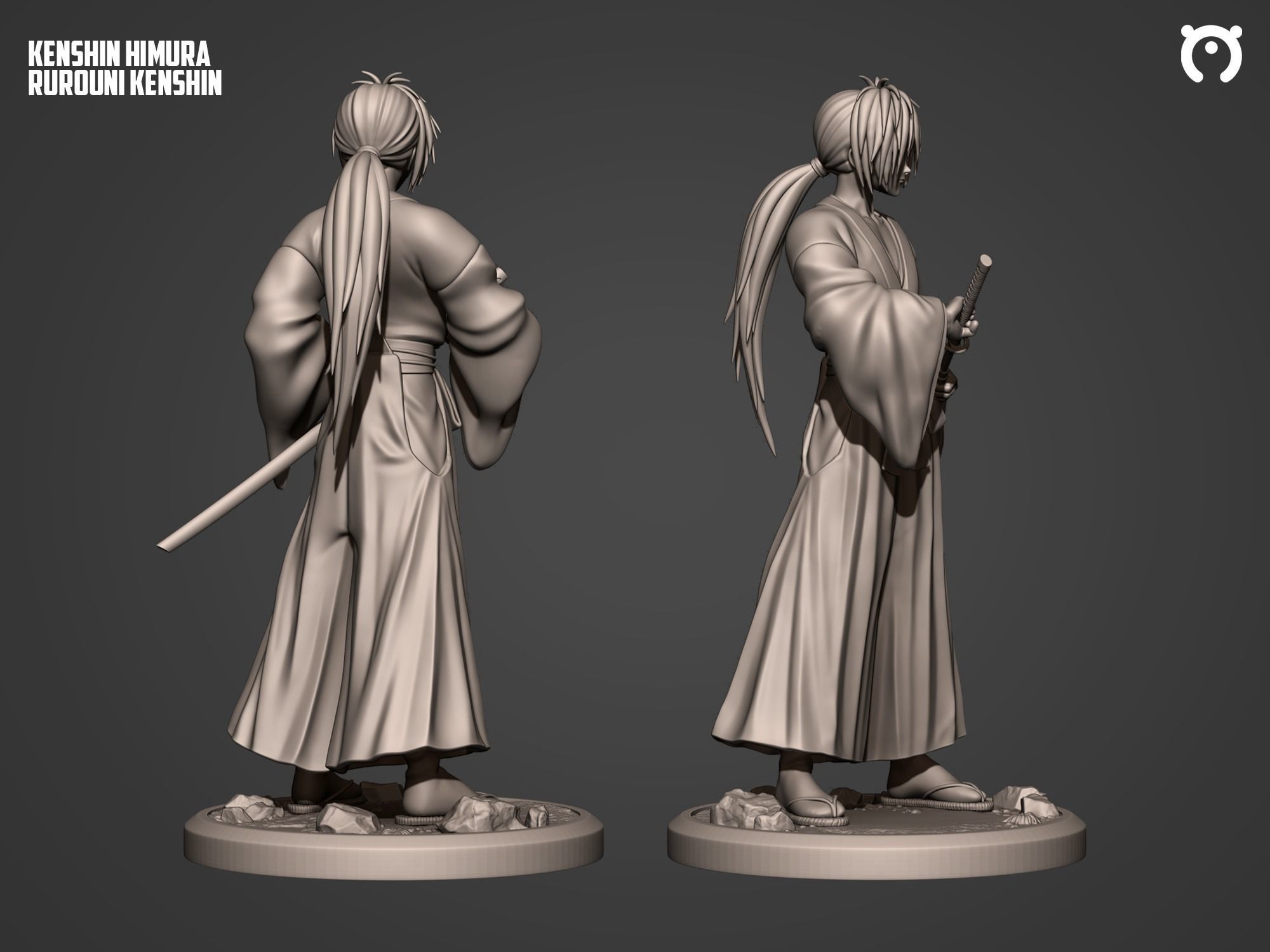 Rurouni Kenshin Himura 3D print model_3