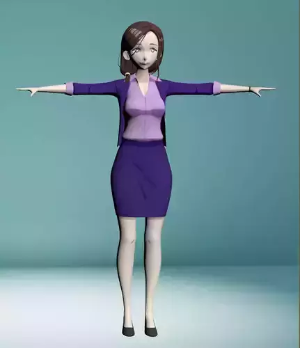 airi gotou girl 3D model