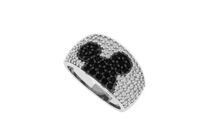 Disney Cartoon Mickey Mouse Face Wedding  Engagement Ring