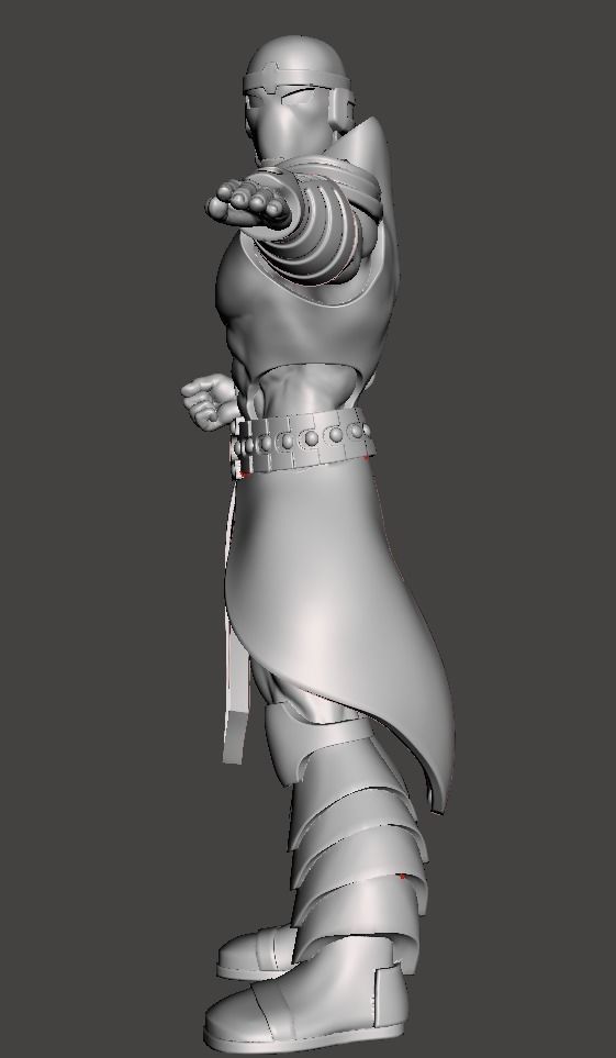 monarch 3d model standing action for 3d print 3D print model_2