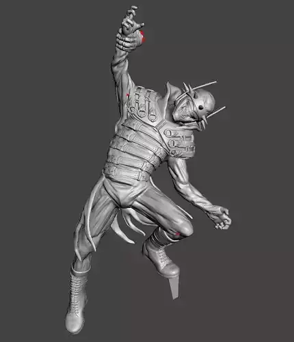 joker 3d model action mood 