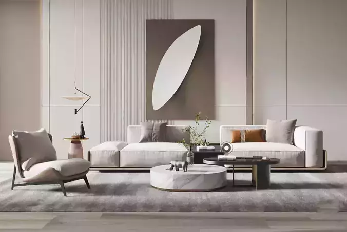 Livingroom Interior 3D model-13