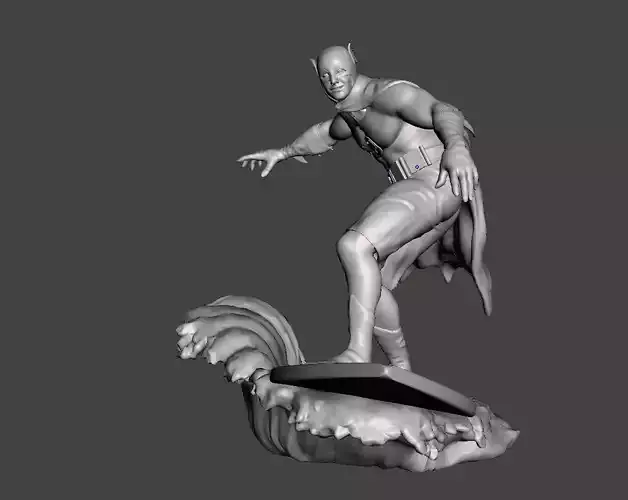 batman surfing in ocean 3d print 