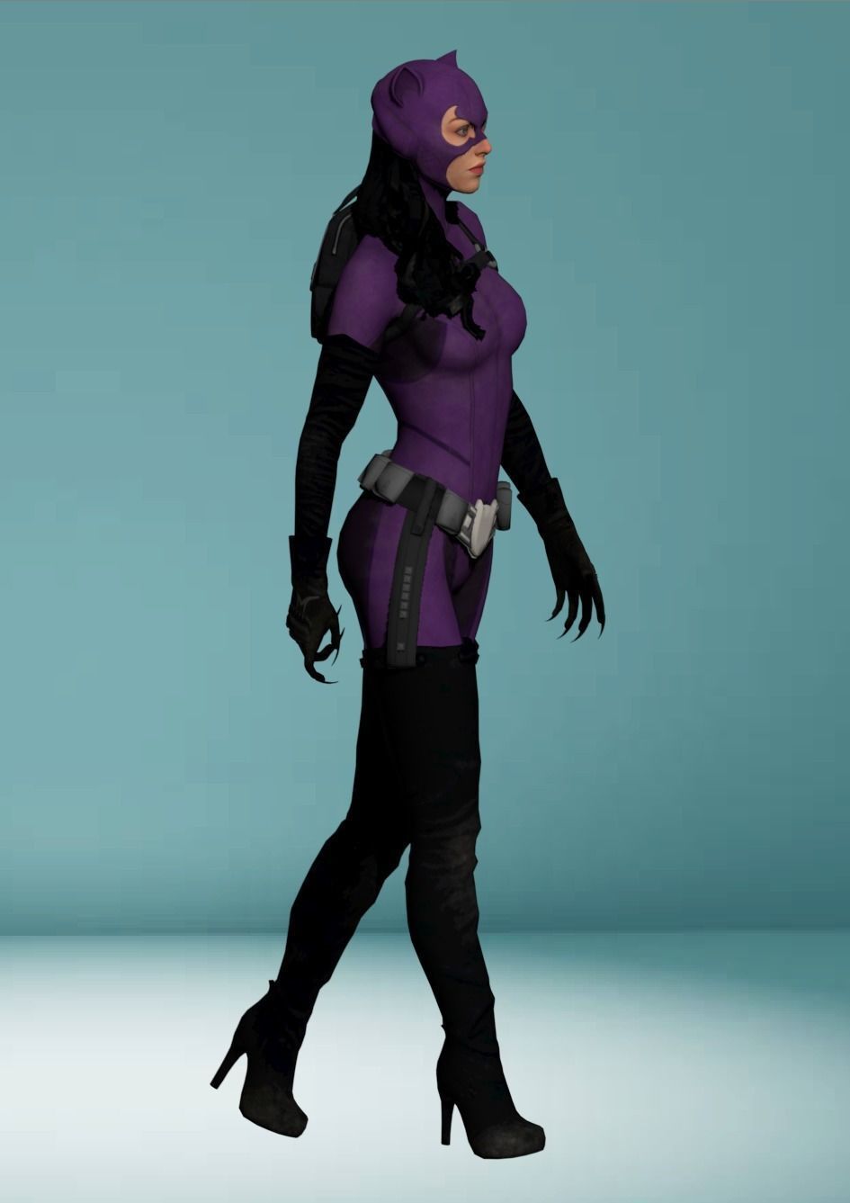 Cat woman 3D model_3
