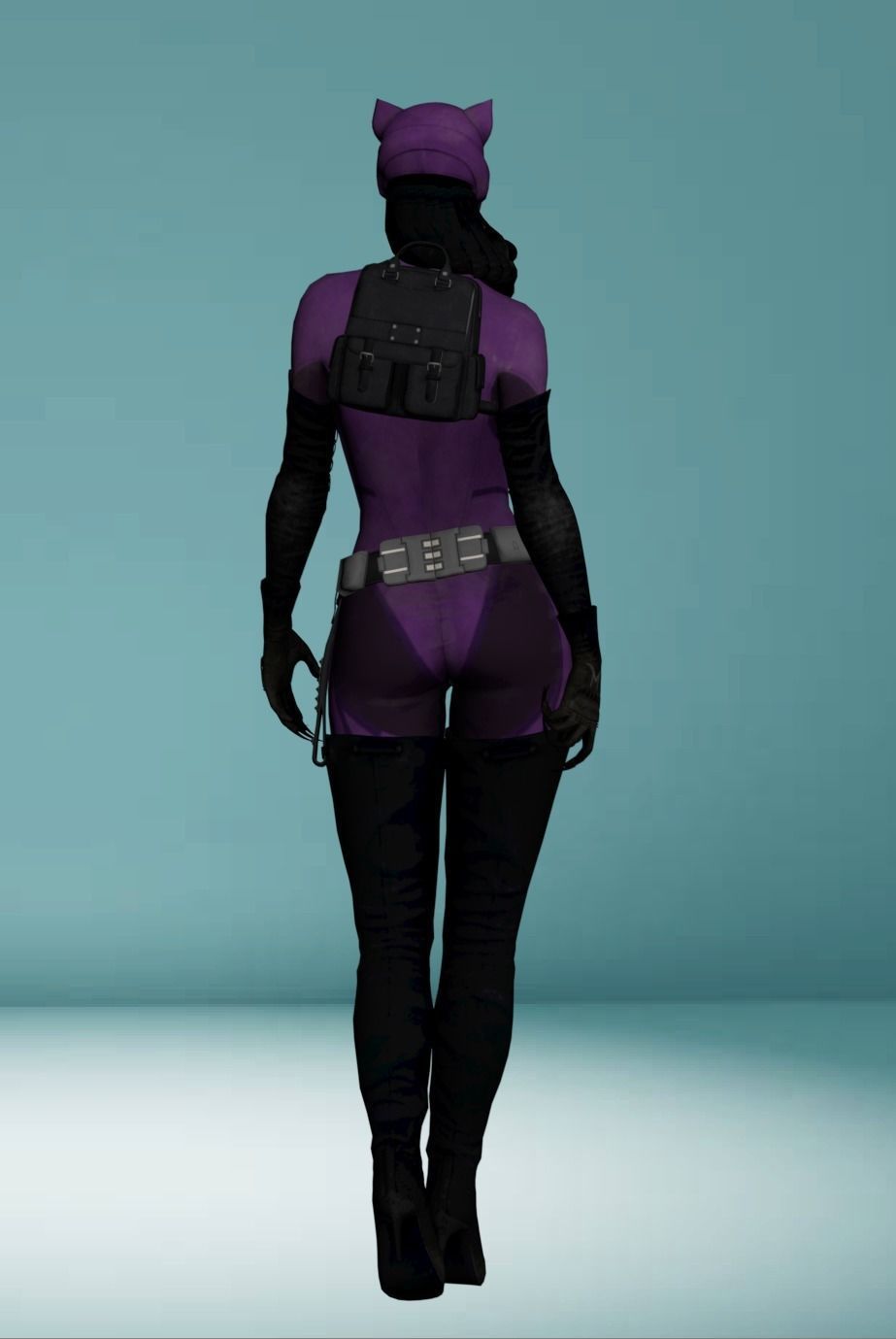 Cat woman 3D model_2