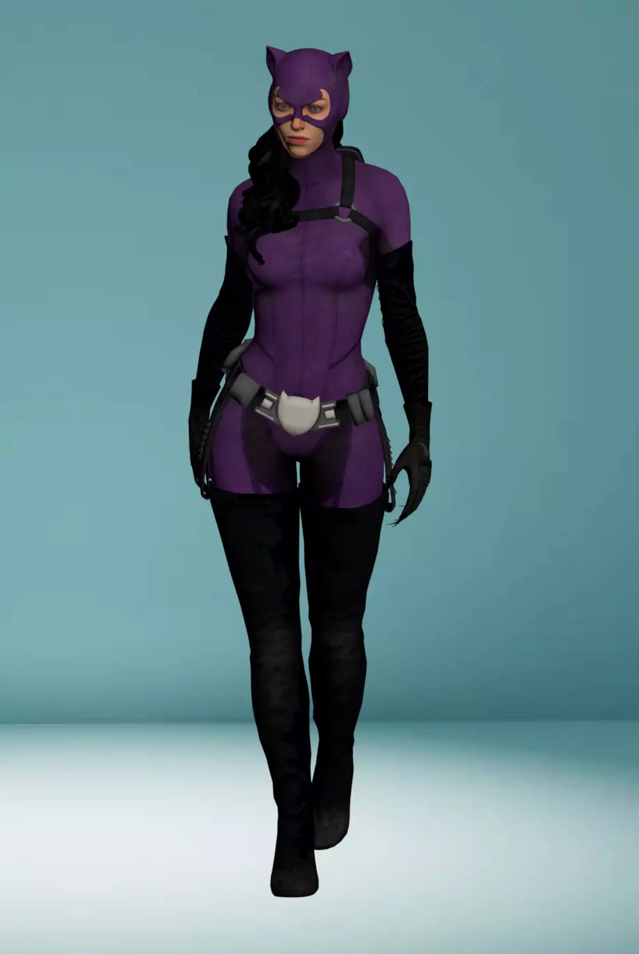 Cat woman 3D model_0