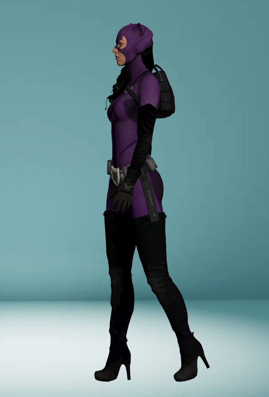 Cat woman 3D model_1