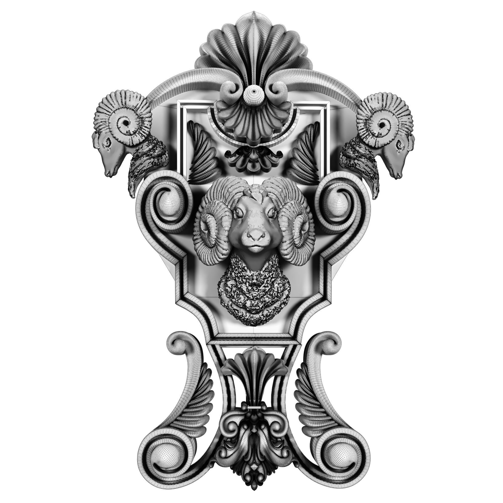 Decorative Ornamental 37 3D model_2