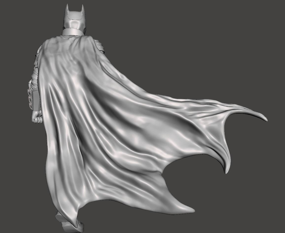 Batman Armor with angles standing action  3D print model_3