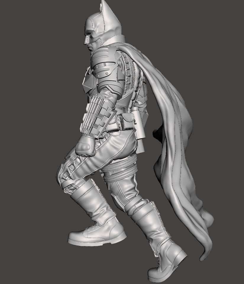 Batman Armor with angles standing action  3D print model_2