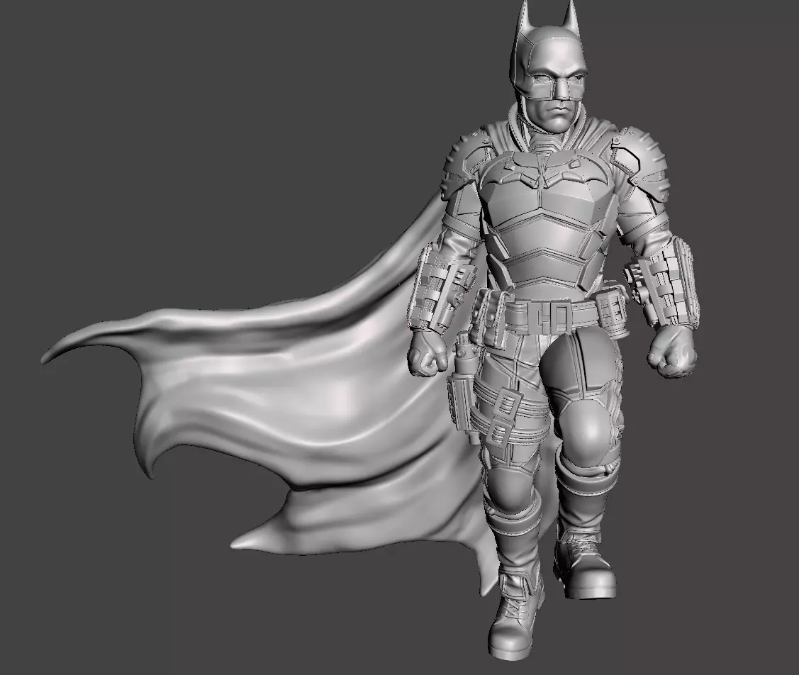Batman Armor with angles standing action  3D print model_0
