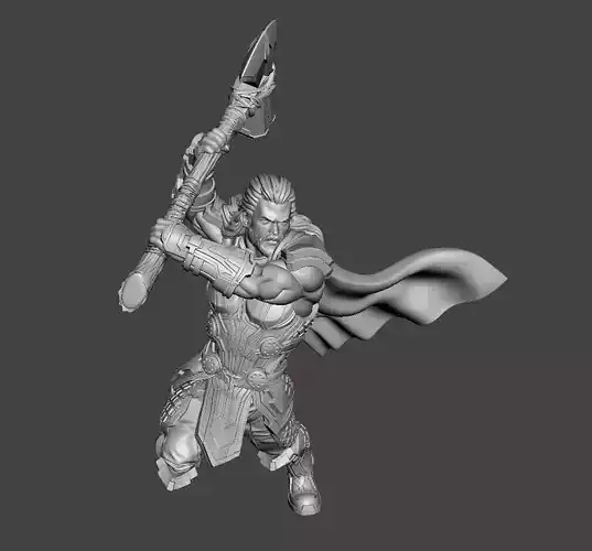 thor with hammer thor with an axe 