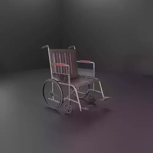 Wheel Chair Low-poly 3D model