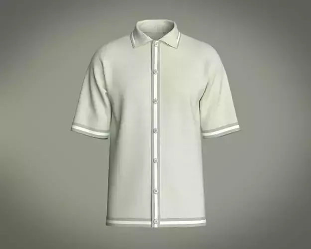 Mens Tripping Coller Polo 3D model