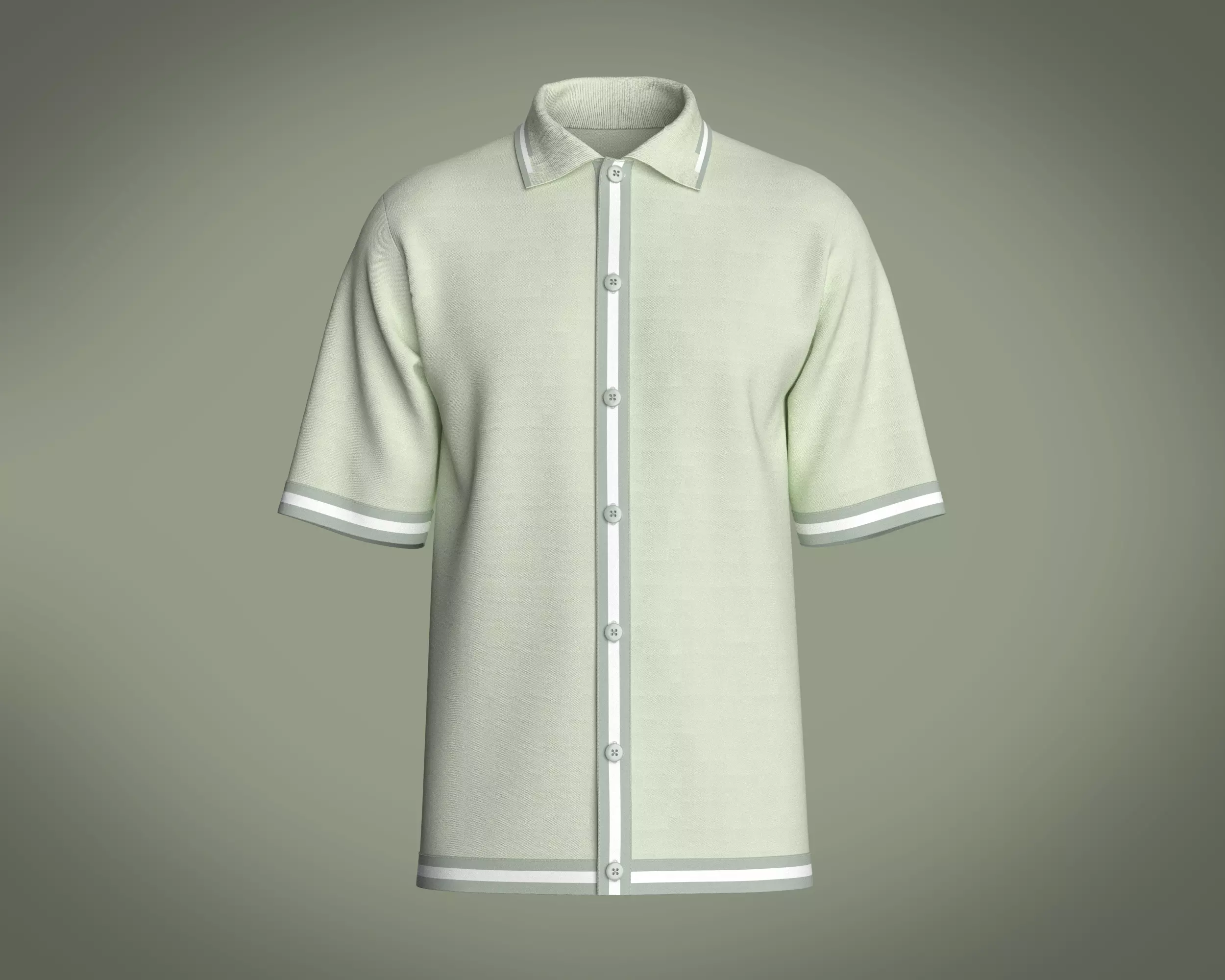 Mens Tripping Coller Polo 3D model_0