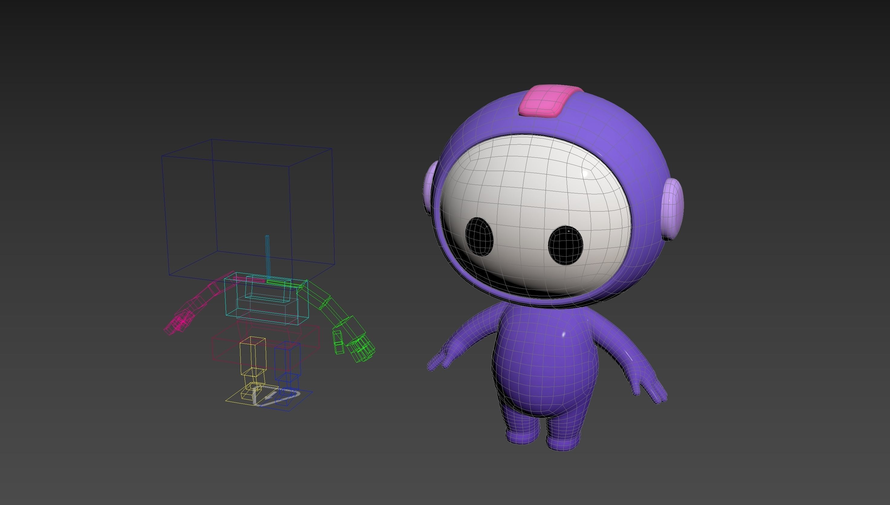 Character265 Rigged Mascot 3D model_20
