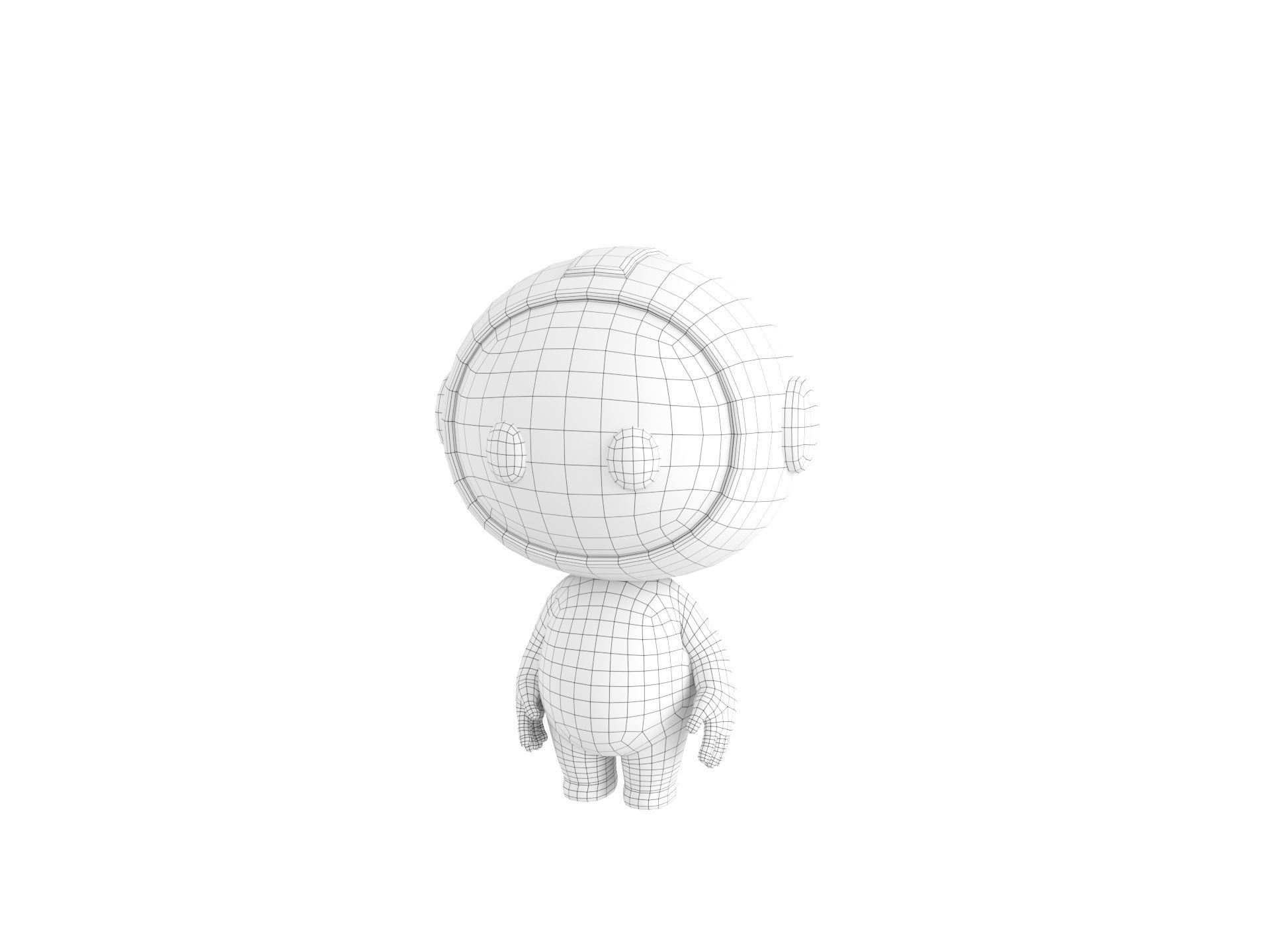 Character265 Rigged Mascot 3D model_38