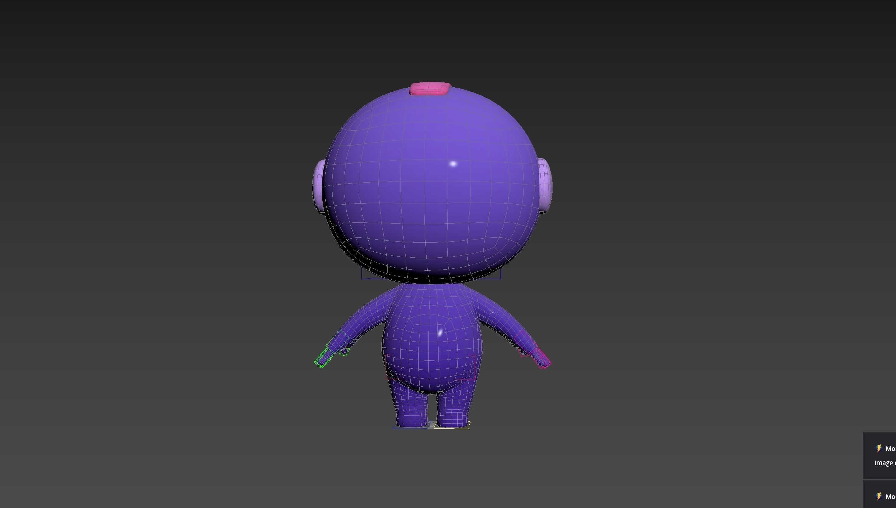 Character265 Rigged Mascot 3D model_32
