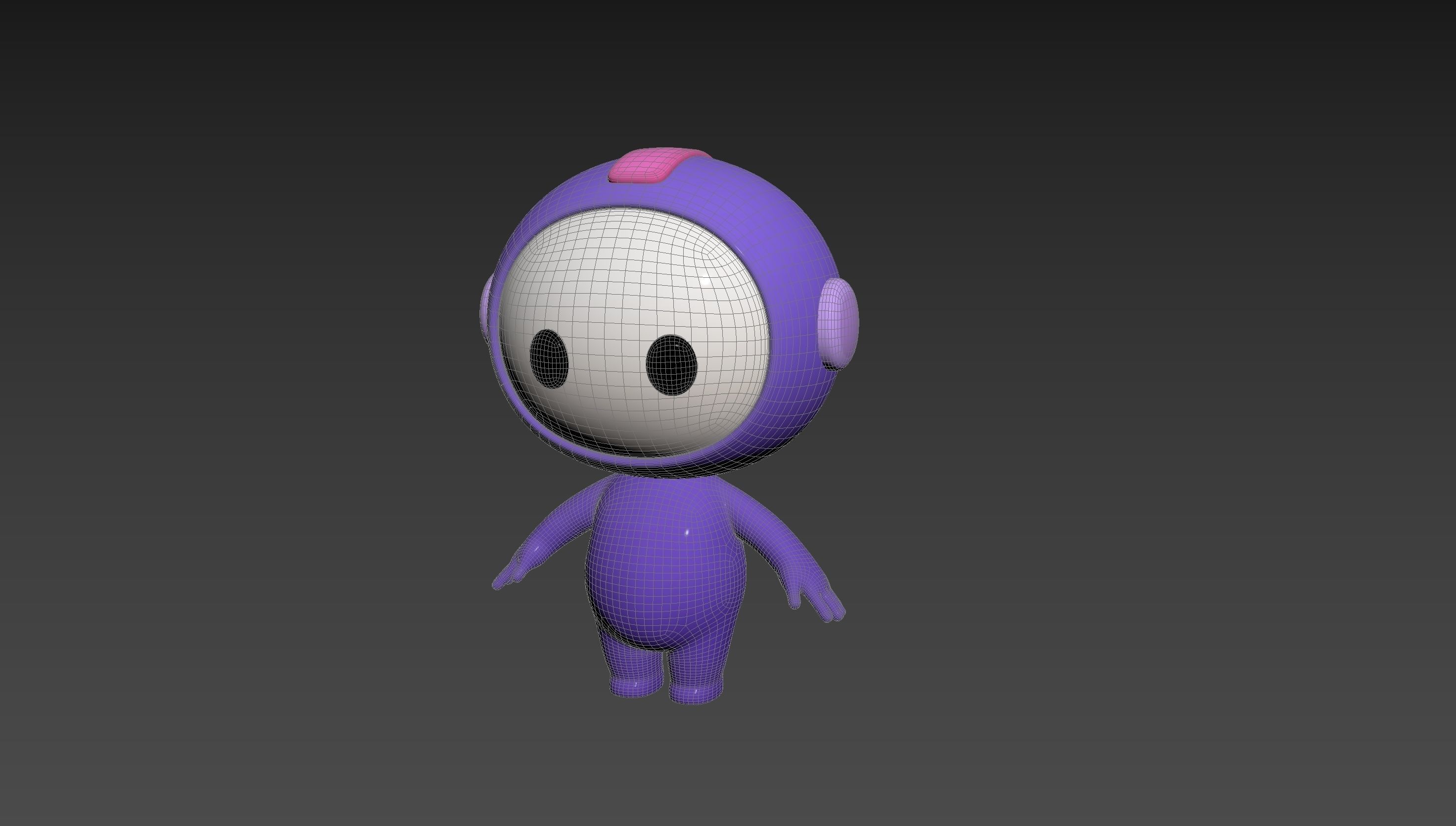 Character265 Rigged Mascot 3D model_18