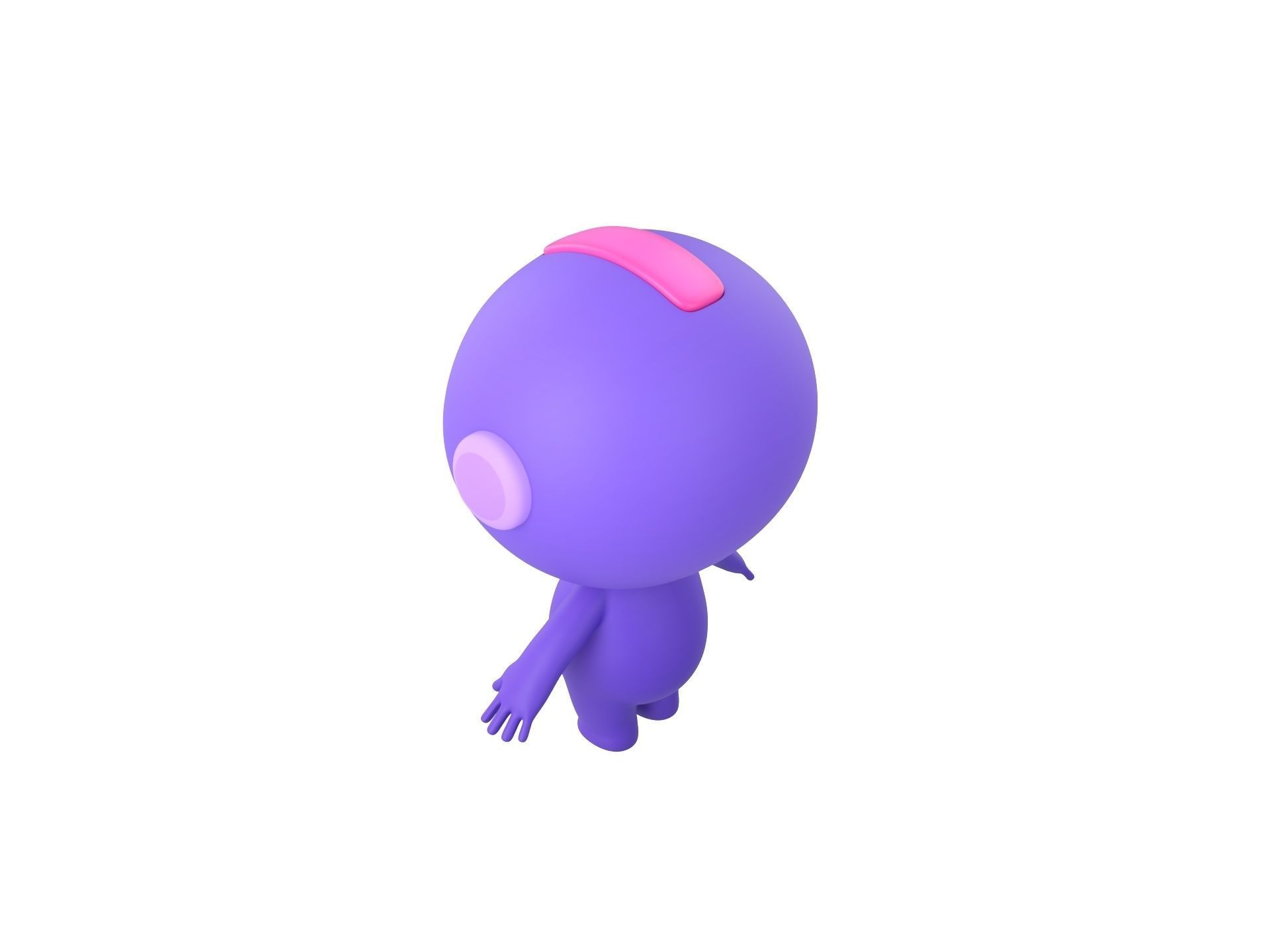 Character265 Rigged Mascot 3D model_12