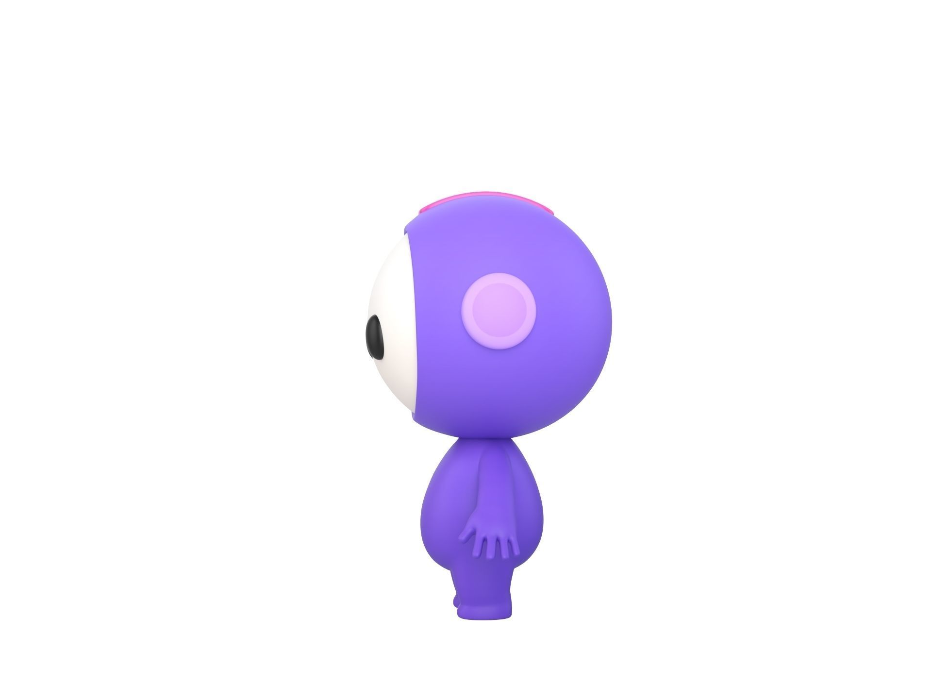 Character265 Rigged Mascot 3D model_13