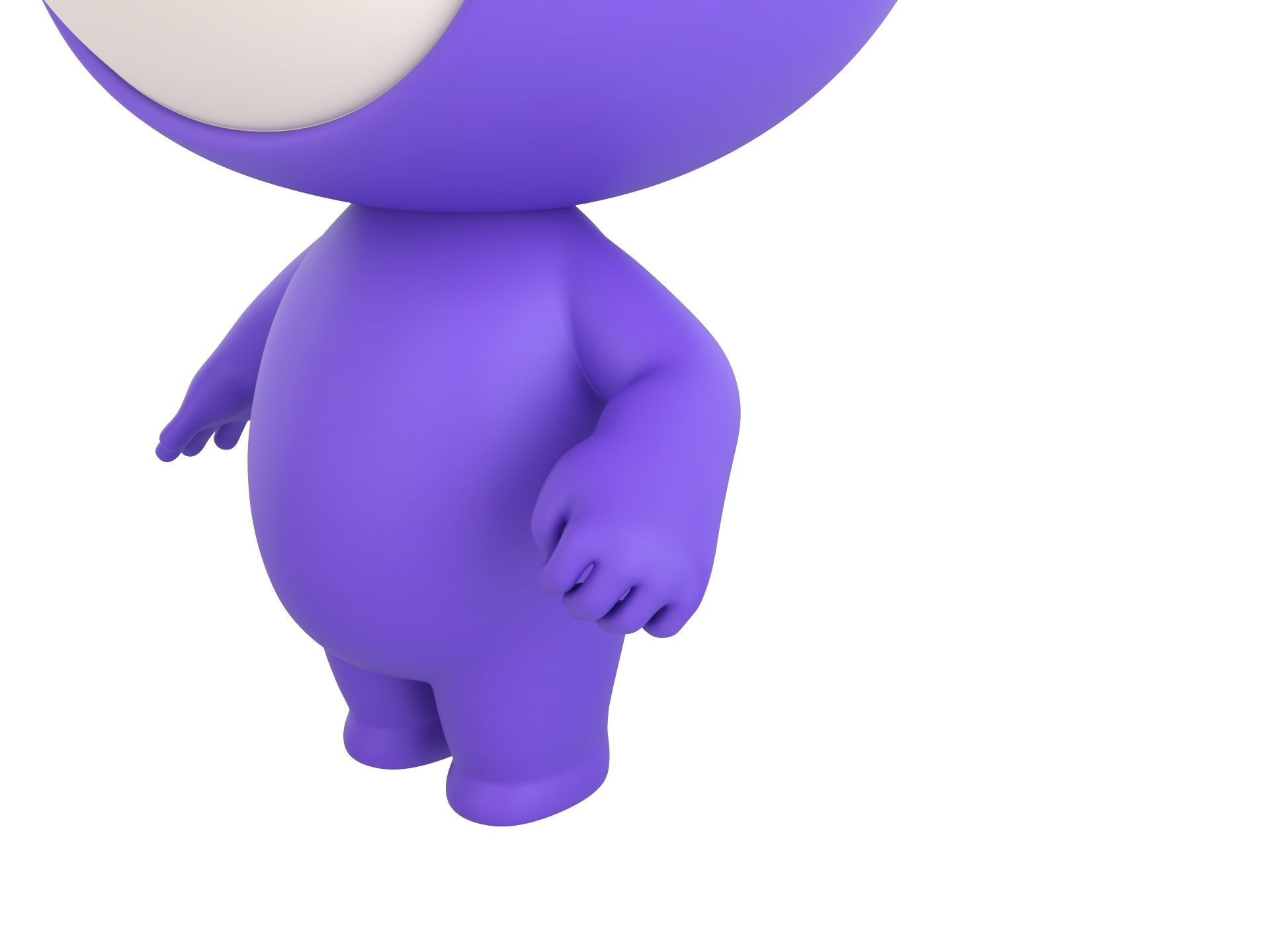 Character265 Rigged Mascot 3D model_3