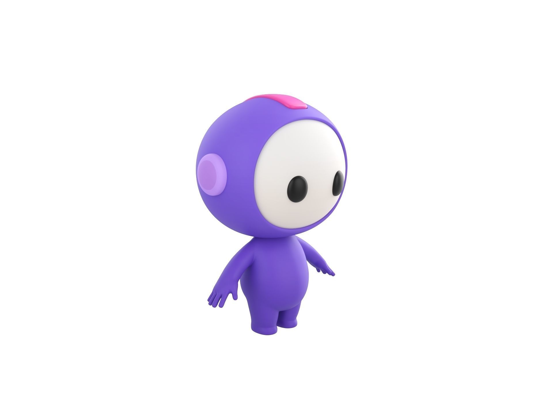 Character265 Rigged Mascot 3D model_8