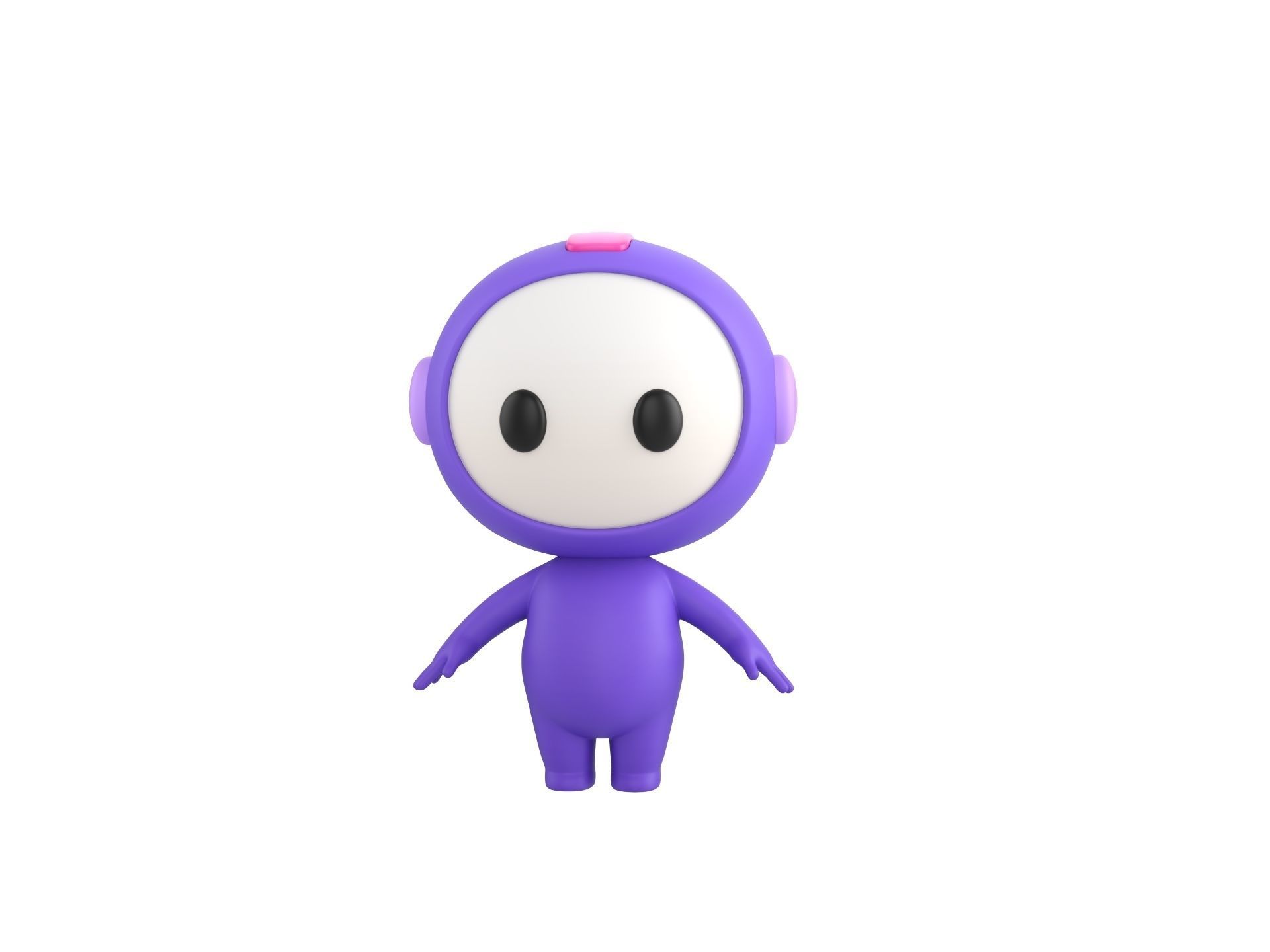 Character265 Rigged Mascot 3D model_7