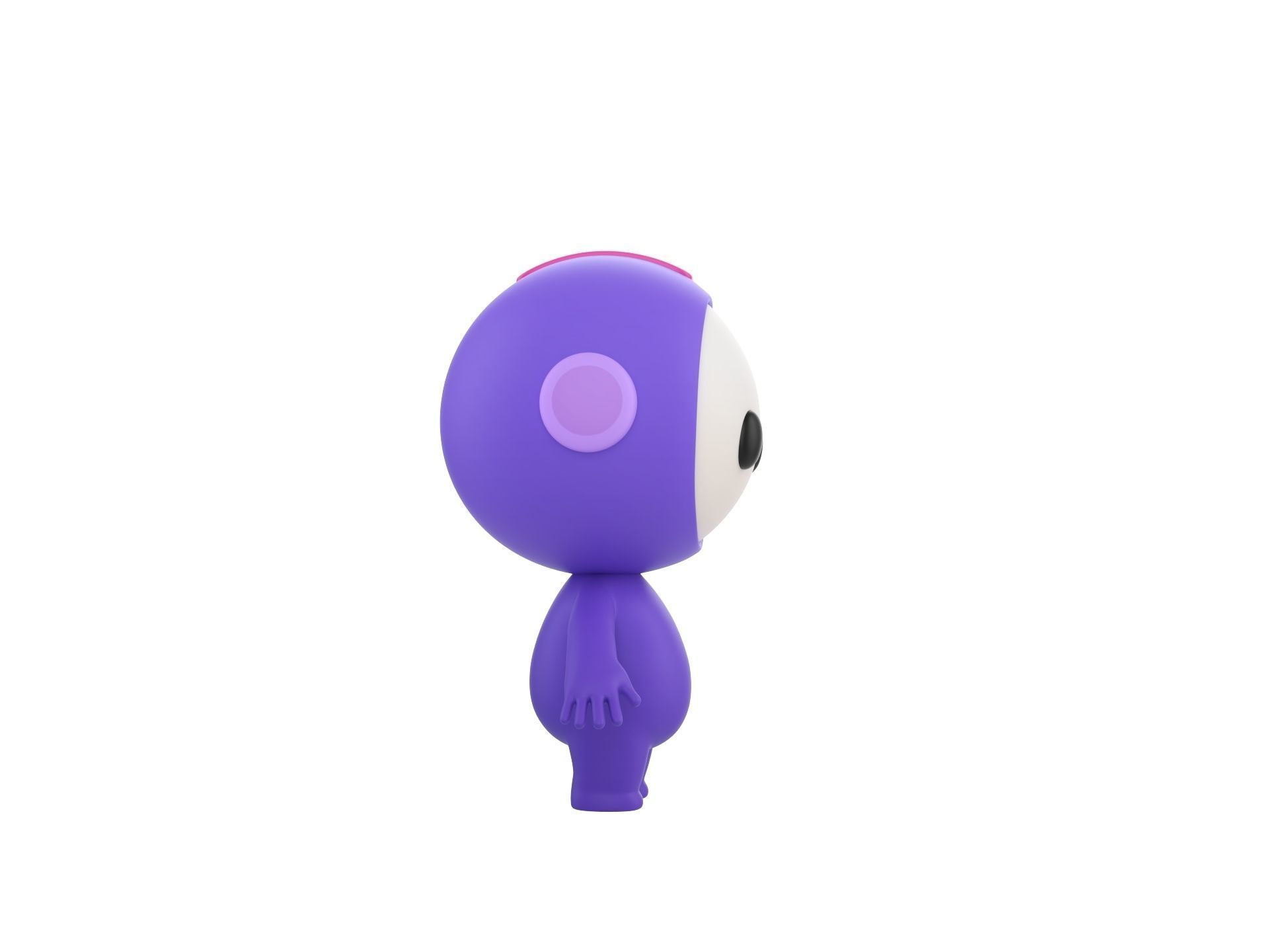 Character265 Rigged Mascot 3D model_9