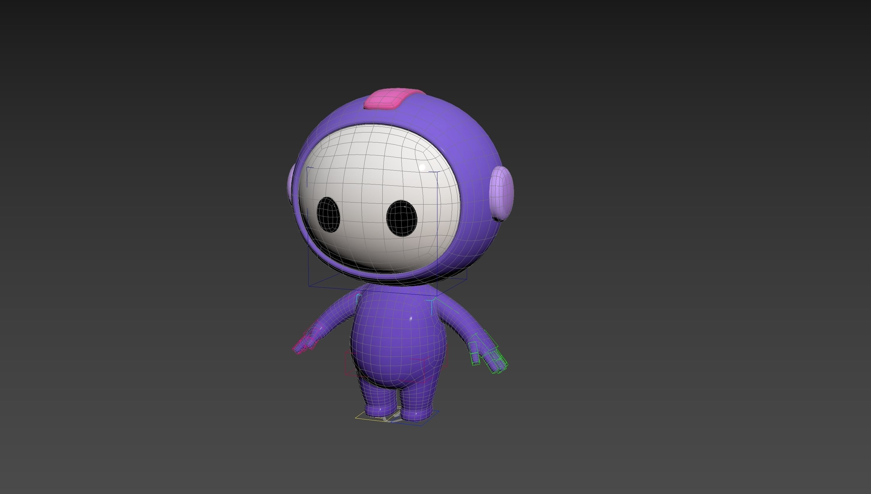 Character265 Rigged Mascot 3D model_37