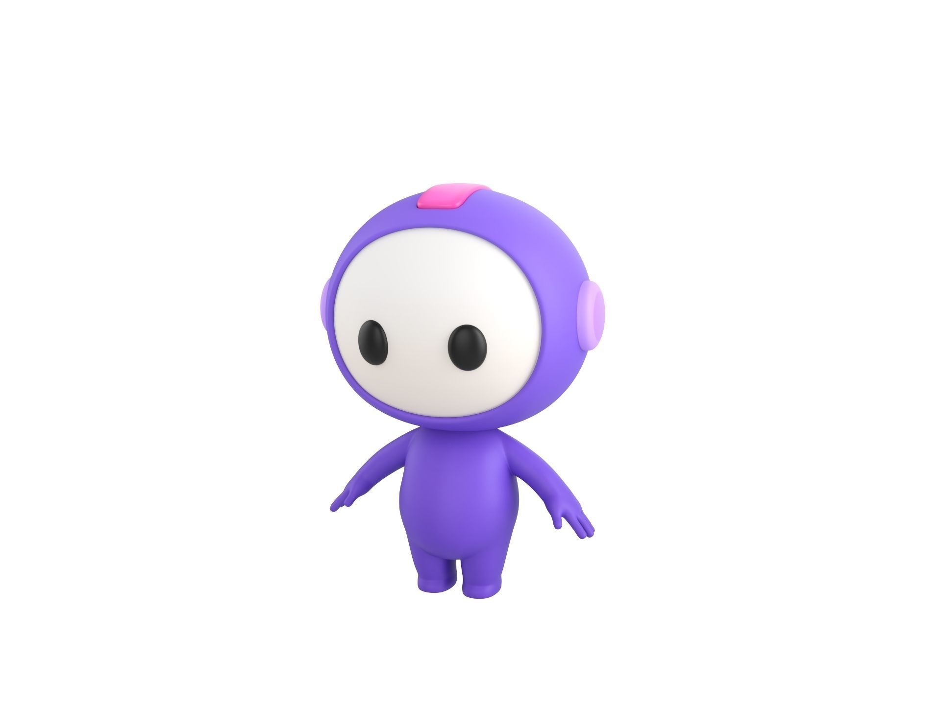 Character265 Rigged Mascot 3D model_1