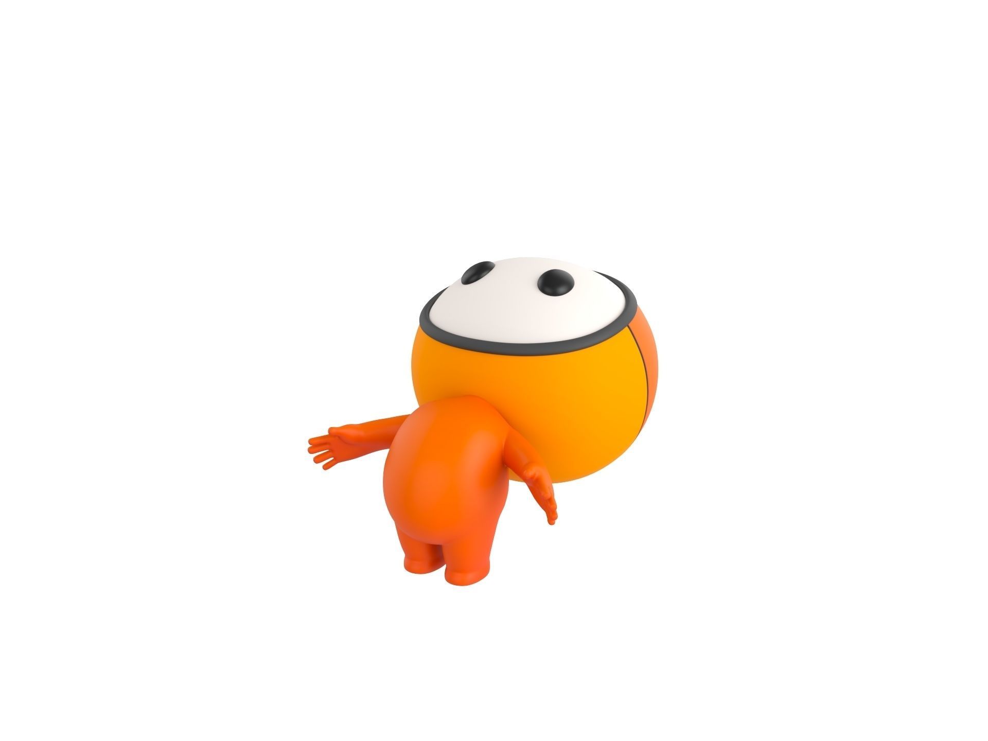 Character266 Rigged Mascot 3D model_4