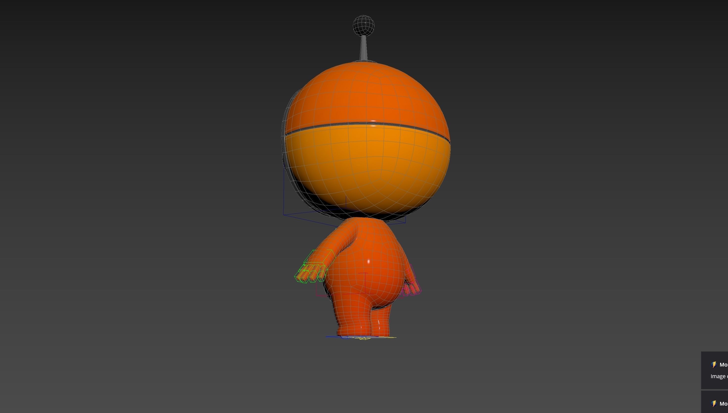 Character266 Rigged Mascot 3D model_33