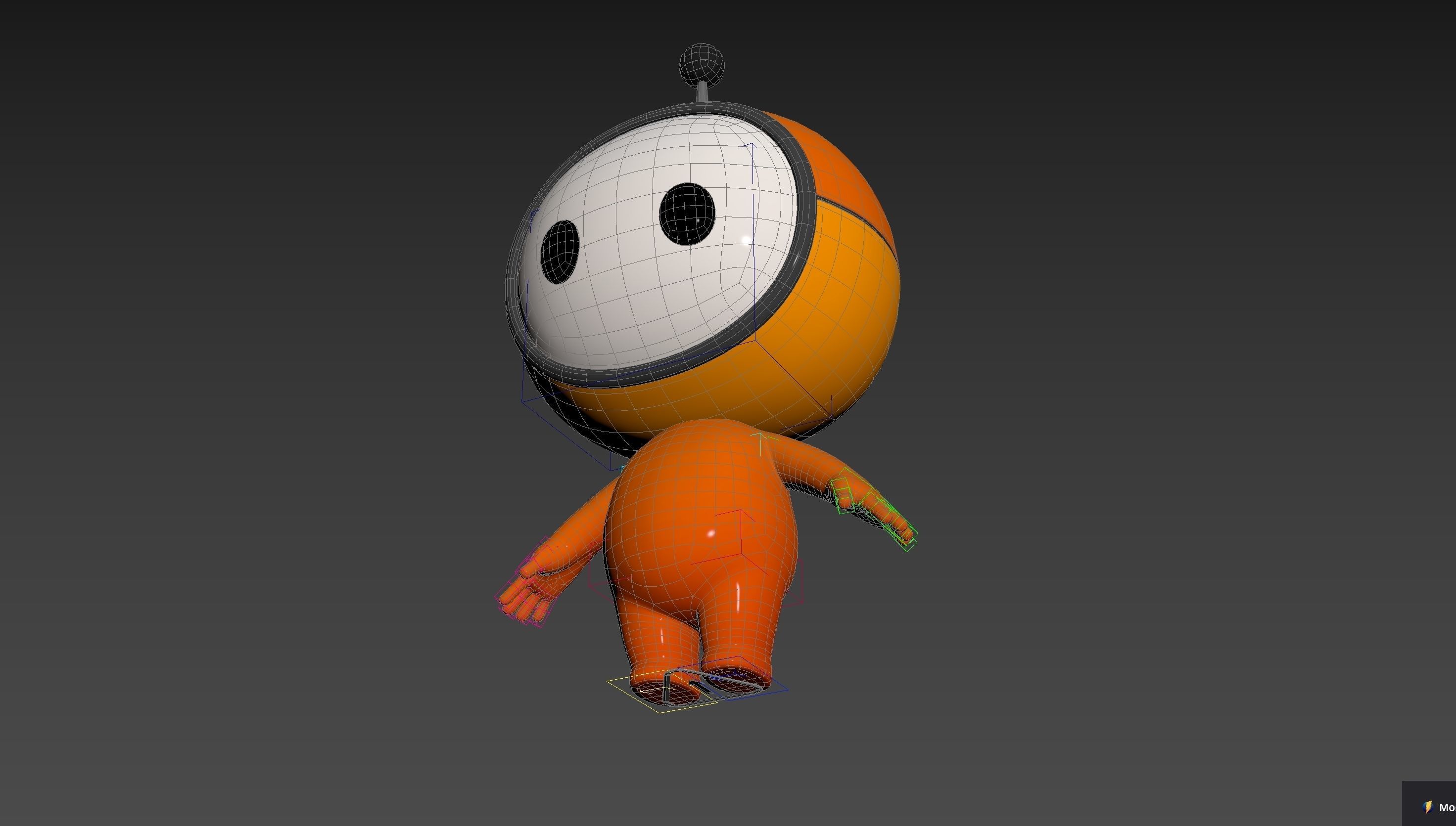 Character266 Rigged Mascot 3D model_36