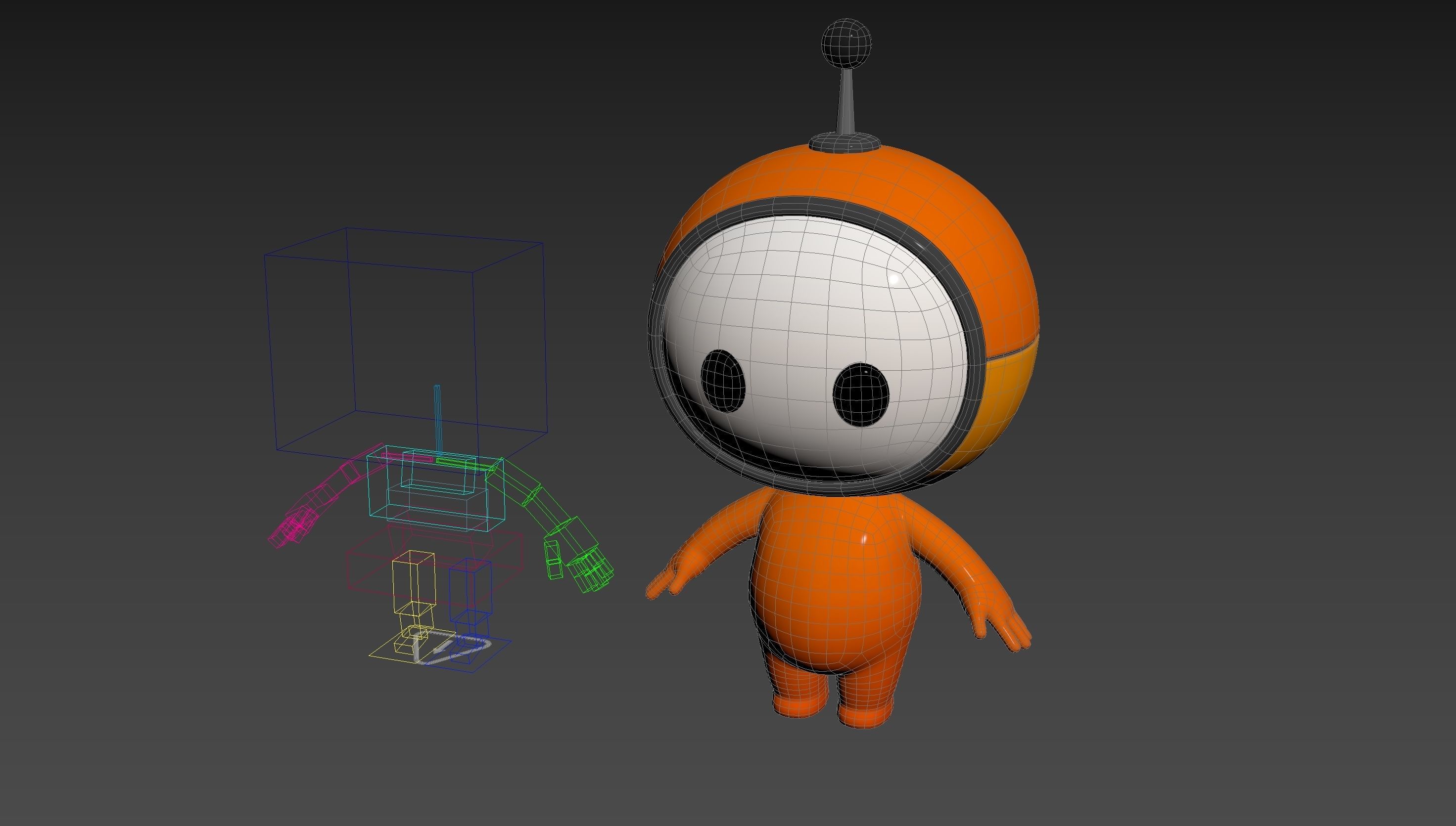 Character266 Rigged Mascot 3D model_19