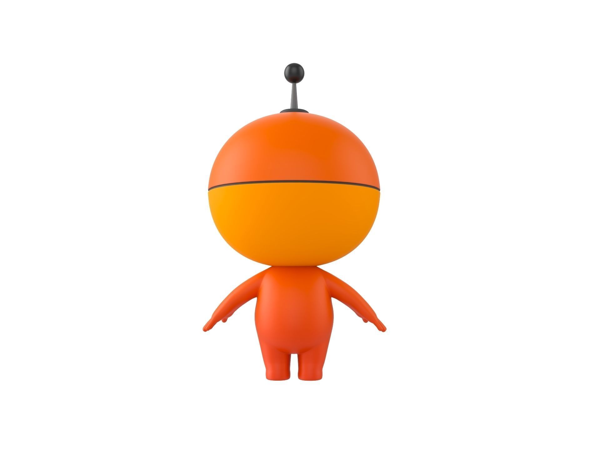 Character266 Rigged Mascot 3D model_11