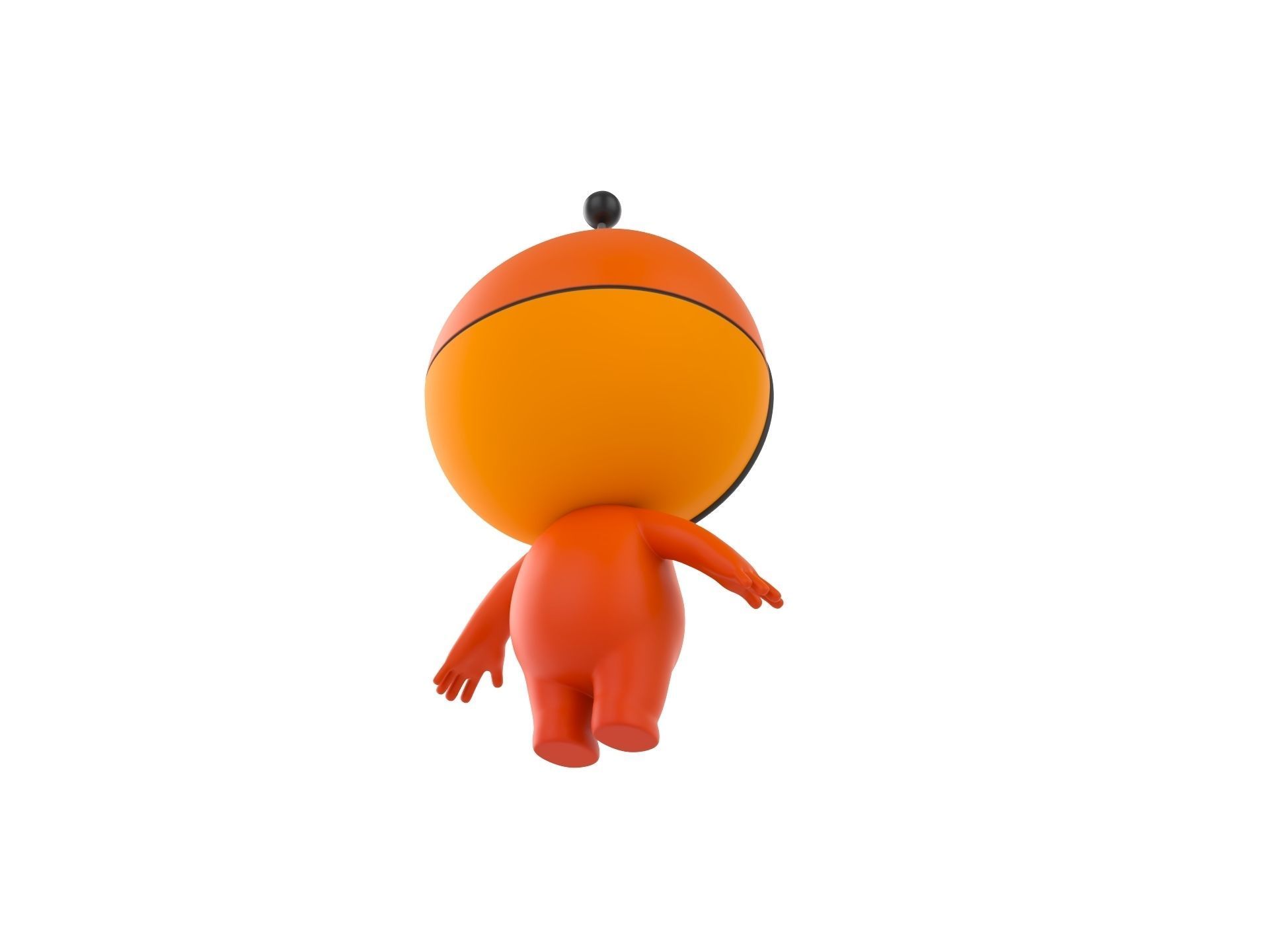 Character266 Rigged Mascot 3D model_10