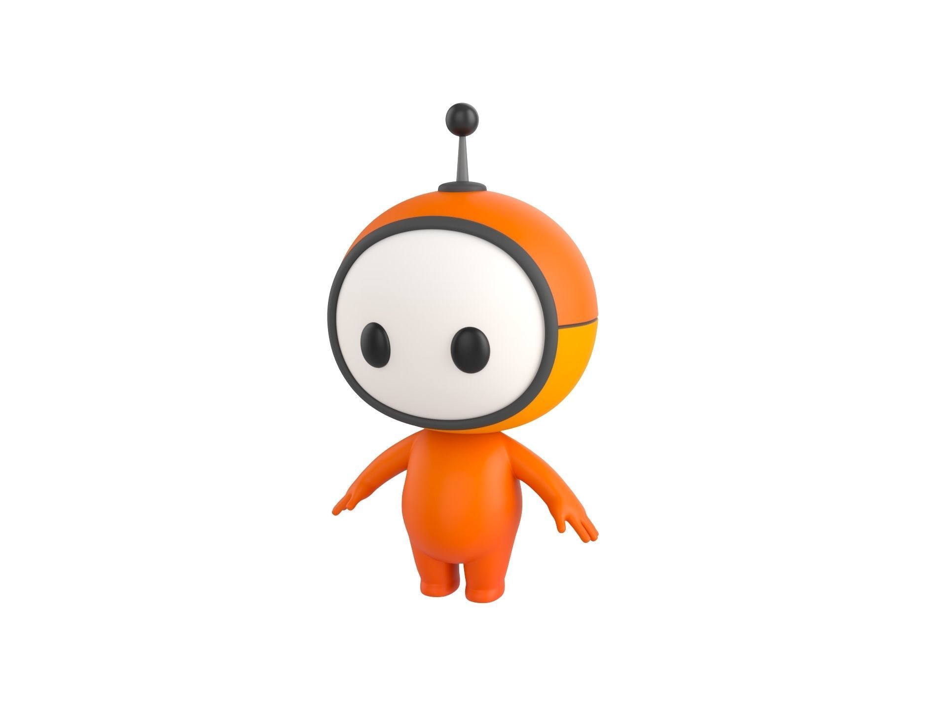 Character266 Rigged Mascot 3D model_1
