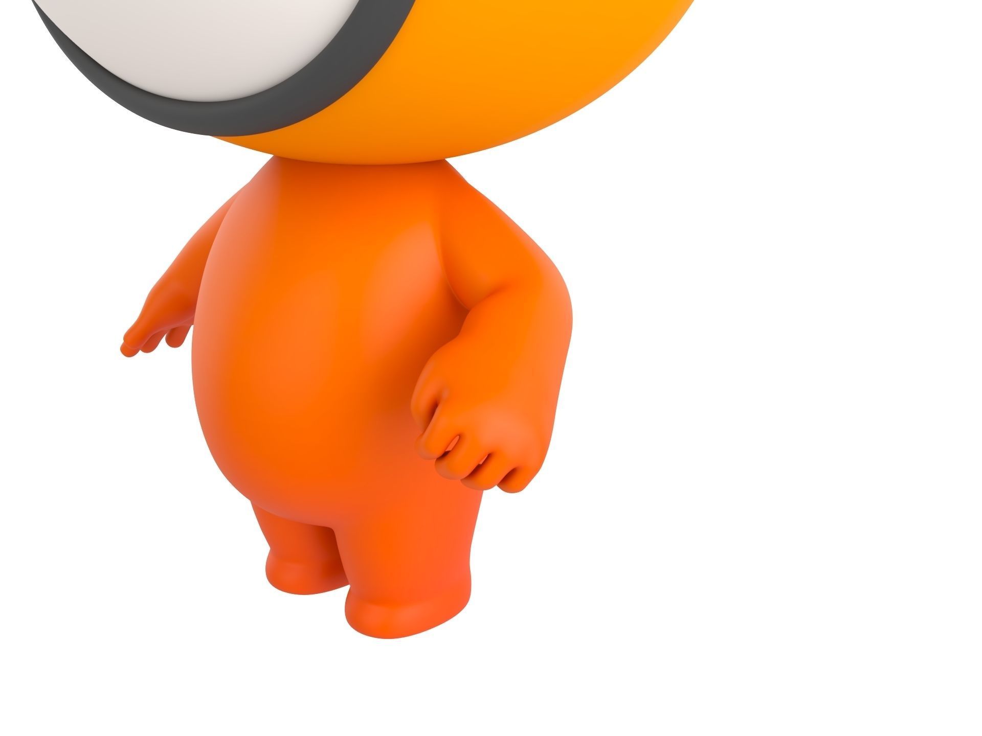Character266 Rigged Mascot 3D model_3