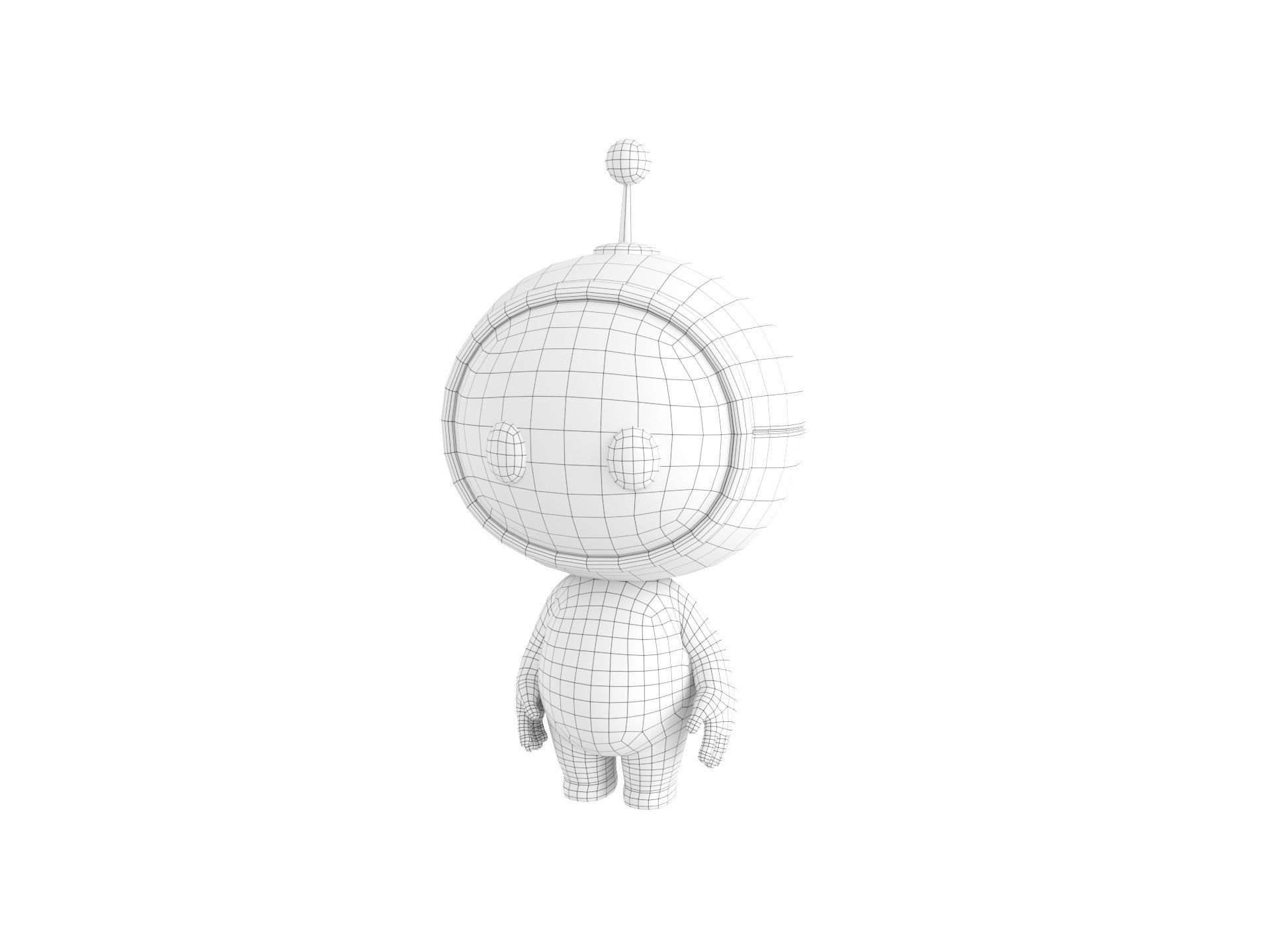 Character266 Rigged Mascot 3D model_38