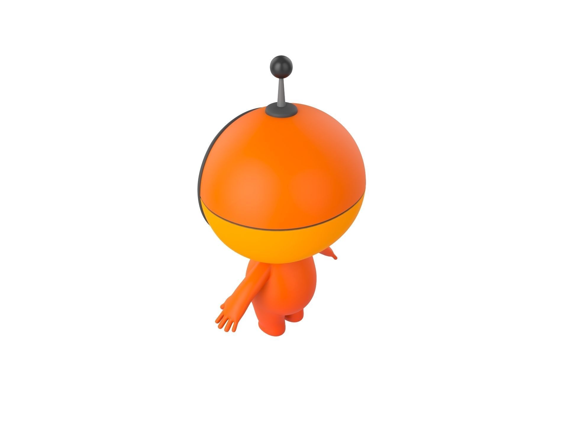 Character266 Rigged Mascot 3D model_12