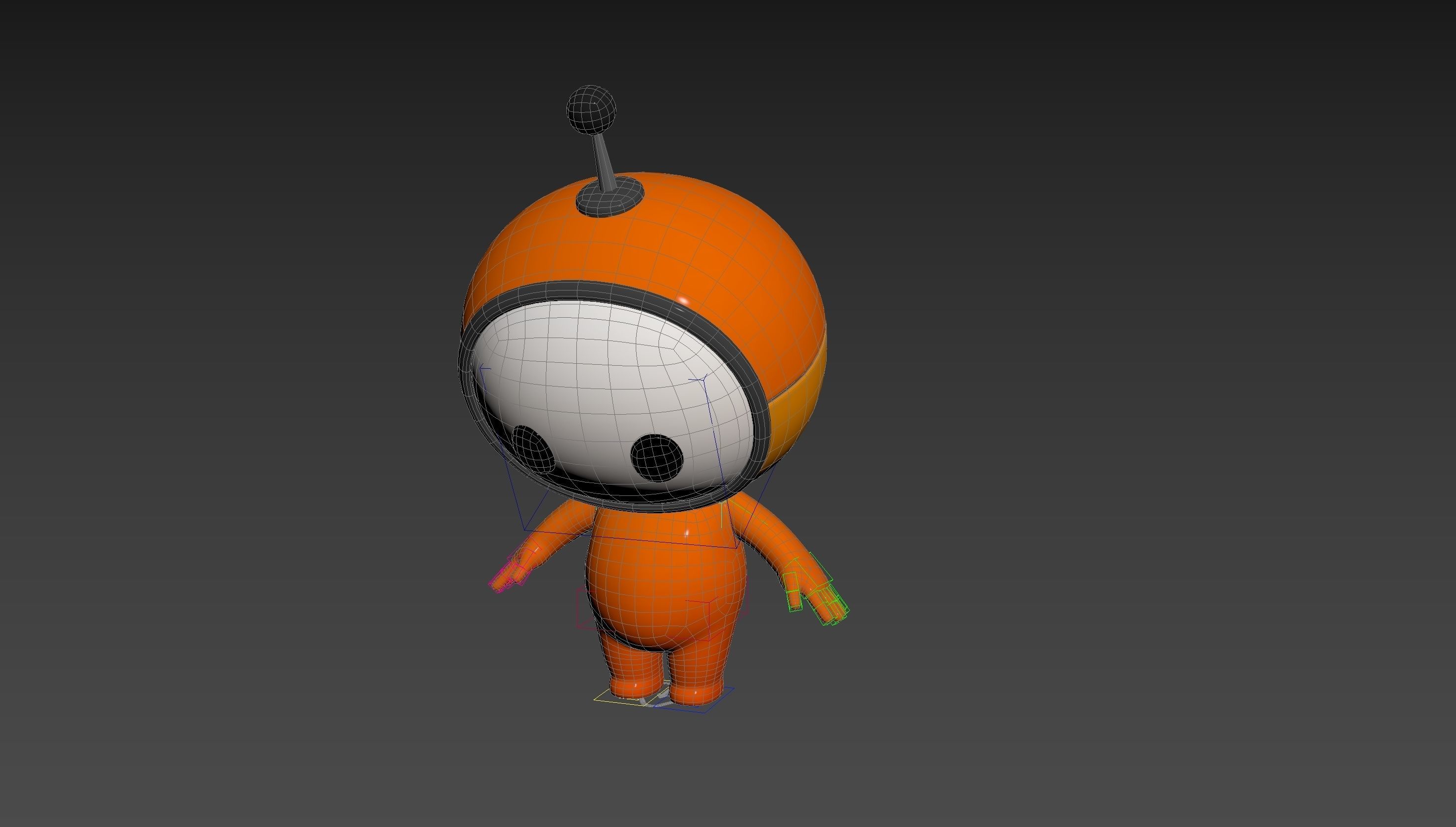 Character266 Rigged Mascot 3D model_21