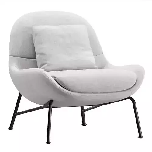 Fillmore Mid Century Chair by West Elm 3D model