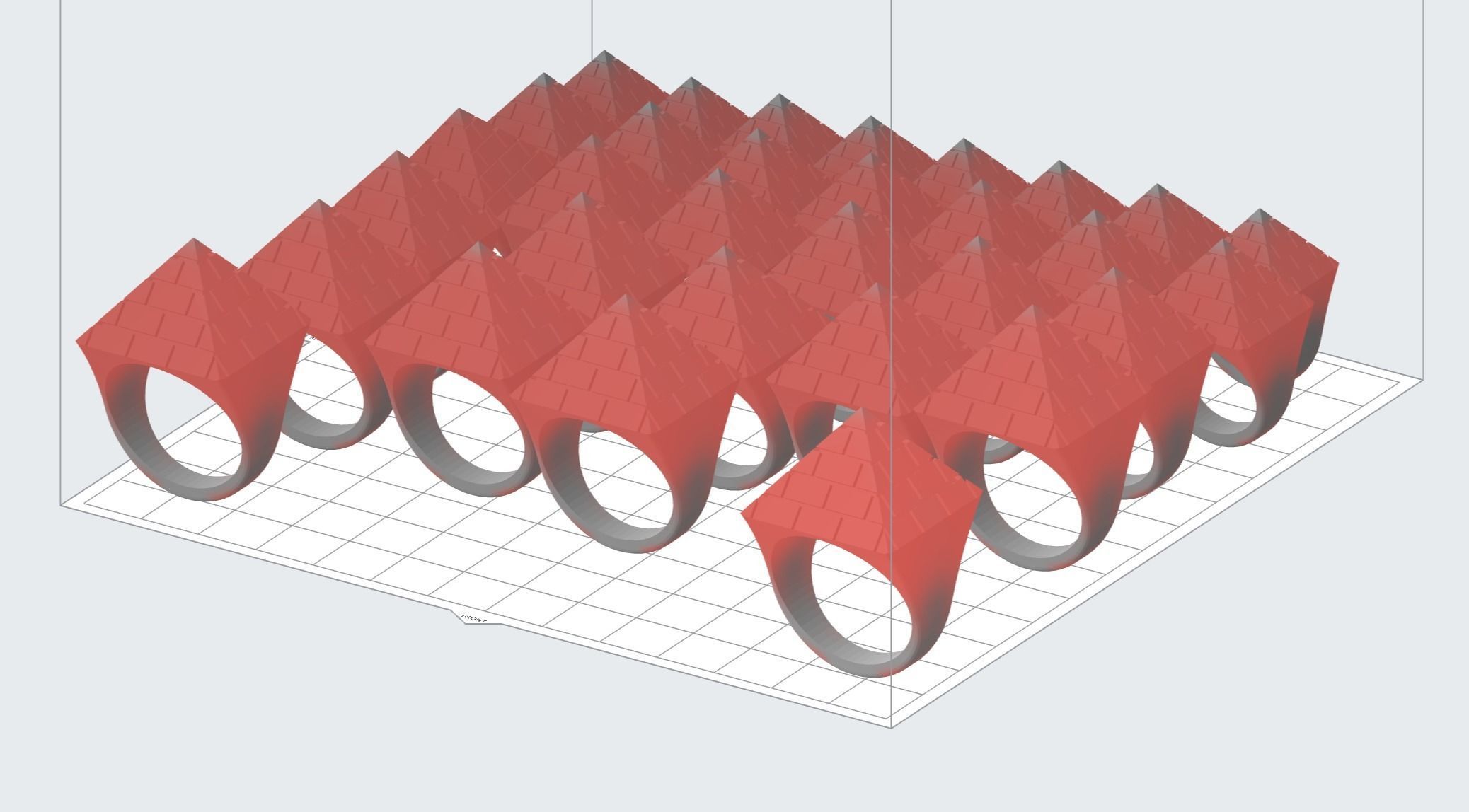 pyramid rings A to z6 3D print model_3