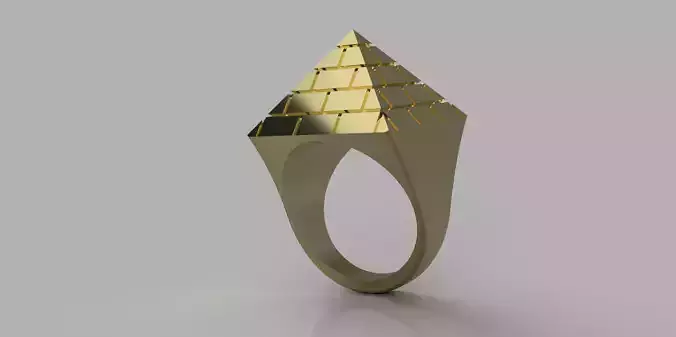pyramid rings A to z6 3D print model