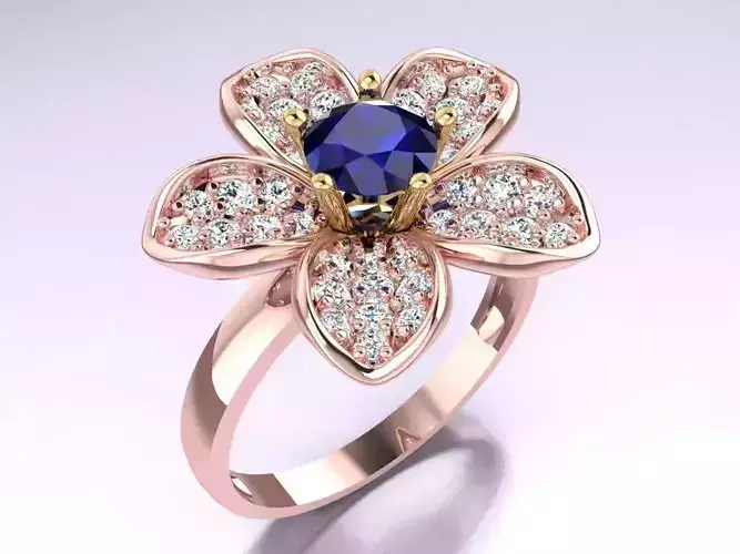 Flower Rings - Womens Ring - N2112