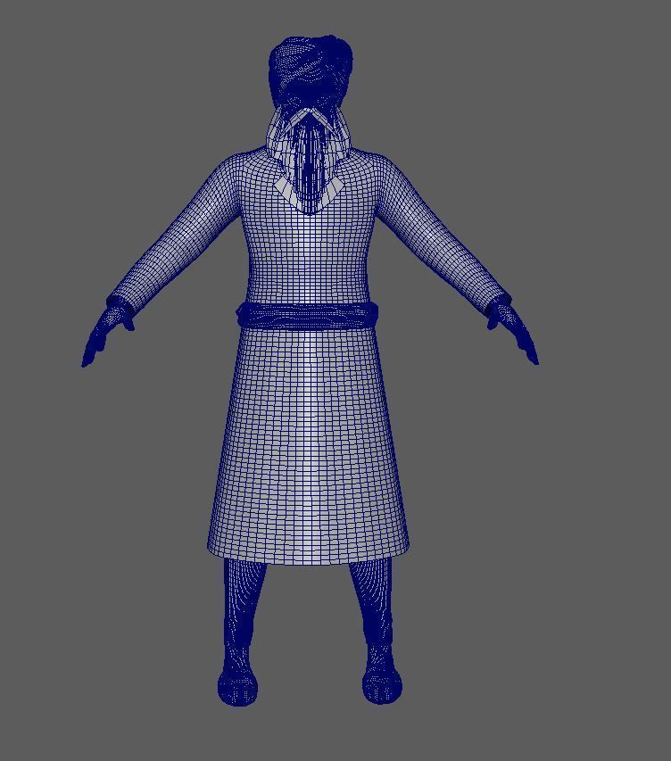 Indian Sardar Man 3D model_5