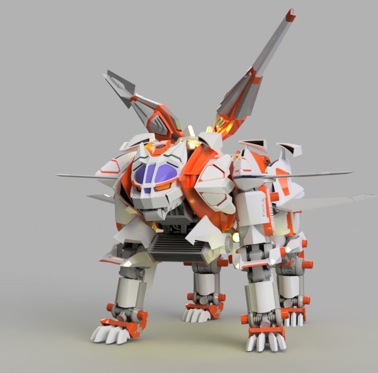 Victroy Liger Zoids 3D model kit 3D model 3D printable CGTrader