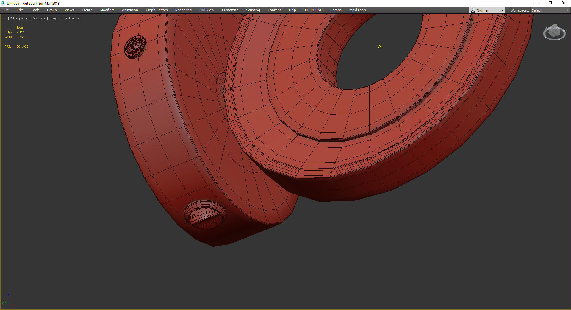 Ambrella Sota Low-poly 3D model_4